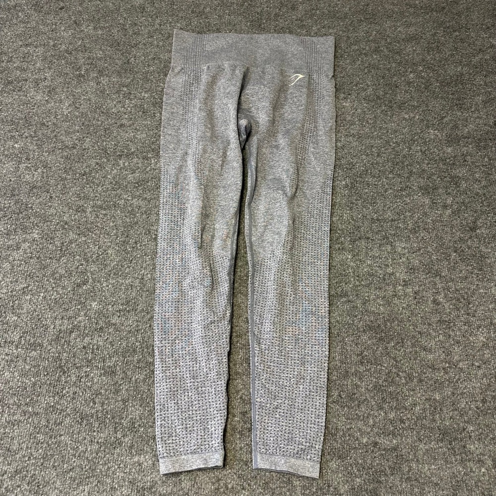 Gymshark Leggings Womens Size XS Grey Seamless High Waisted Athletic Workout